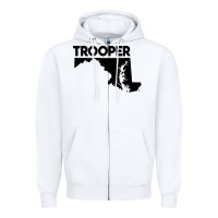 White maryland state trooper Zipper Hoodie - artisFamous