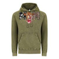 Vintage Olive mom cow Vintage Hoodie - CowhideDigitalArt