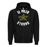 Black el paso strong Zipper Hoodie - artisFamous