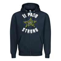 Navy el paso strong Zipper Hoodie - artisFamous