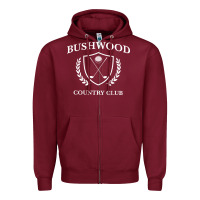 Burgundy bushwood country club Zipper Hoodie - artisFamous