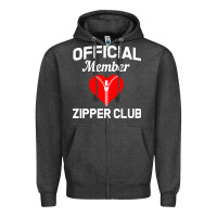 Charcoal Heather open heart surgery zipper club bypass get well recovery gift Zipper Hoodie - artisFamous