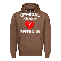 Chestnut open heart surgery zipper club bypass get well recovery gift Zipper Hoodie - artisFamous