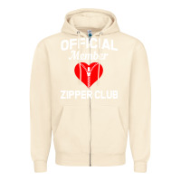 Sandshell open heart surgery zipper club bypass get well recovery gift Zipper Hoodie - artisFamous
