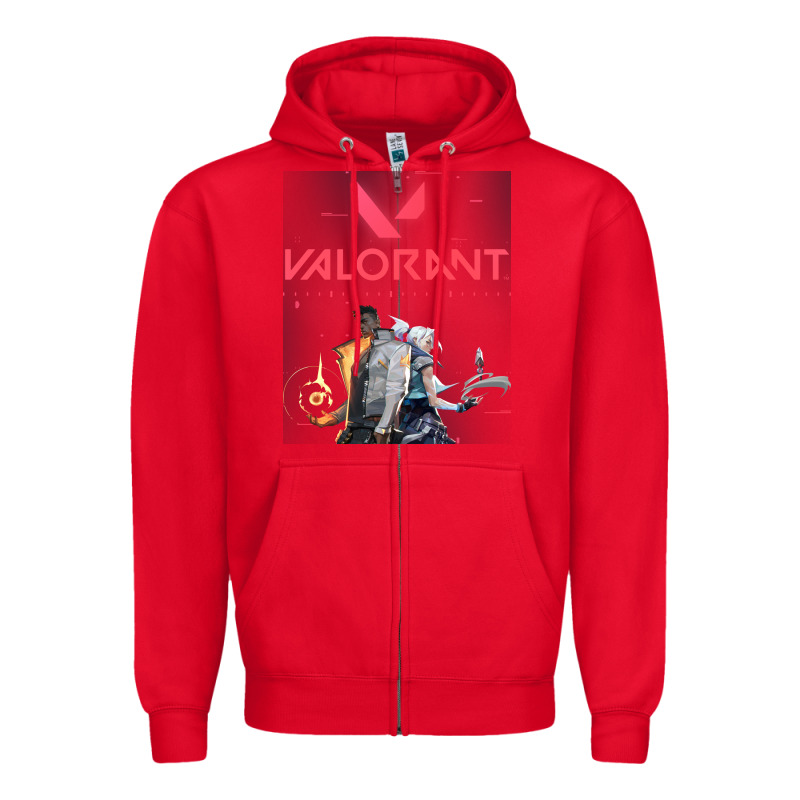 Valorant Gaming Design Zipper Hoodie by artisFamous | Teevron