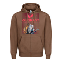 Chestnut valorant gaming design Zipper Hoodie - artisFamous