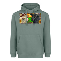 Sage Charolais Bull And Black Angus Bull With Farm Heavyweight Hoodie - RanaPortraitStore