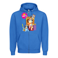 True Royal bluey mom dad funny queen for family lover t shirt Zipper Hoodie - artisFamous