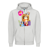 Dove Grey bluey mom dad funny queen for family lover t shirt Zipper Hoodie - artisFamous