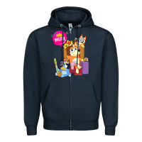 Navy bluey mom dad funny queen for family lover t shirt Zipper Hoodie - artisFamous