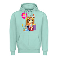 Seafoam bluey mom dad funny queen for family lover t shirt Zipper Hoodie - artisFamous