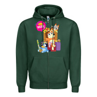 Sports Green bluey mom dad funny queen for family lover t shirt Zipper Hoodie - artisFamous