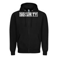 Black security Zipper Hoodie - artisFamous