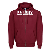 Burgundy security Zipper Hoodie - artisFamous
