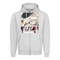 Dove Grey special price for printed anime tops Zipper Hoodie - artisFamous