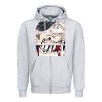 Heather Grey special price for printed anime tops Zipper Hoodie - artisFamous