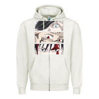 Oatmeal Heather special price for printed anime tops Zipper Hoodie - artisFamous