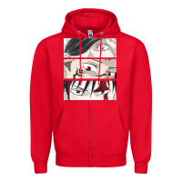 Red special price for printed anime tops Zipper Hoodie - artisFamous