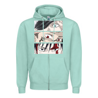 Seafoam special price for printed anime tops Zipper Hoodie - artisFamous