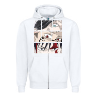 White special price for printed anime tops Zipper Hoodie - artisFamous