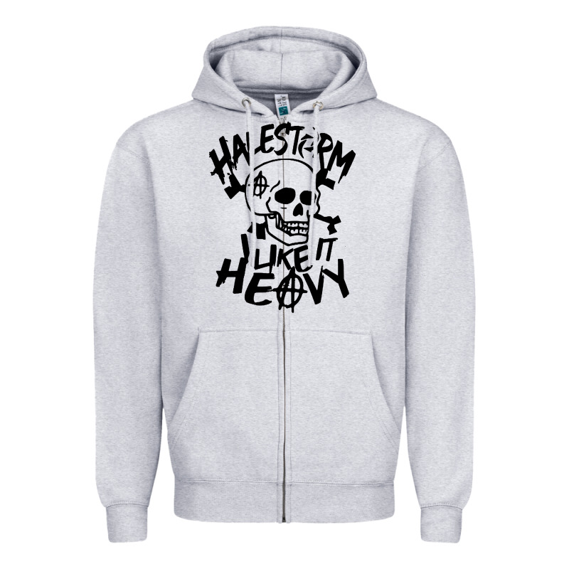 Skull I Like It Heovy Halestorm Zipper Hoodie by artisFamous | Teevron
