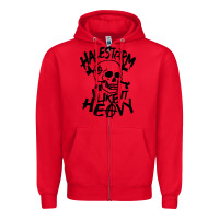 Red Skull I like It Heovy Halestorm Zipper Hoodie - artisFamous