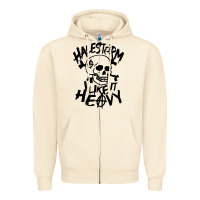 Sandshell Skull I like It Heovy Halestorm Zipper Hoodie - artisFamous