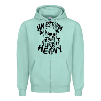 Seafoam Skull I like It Heovy Halestorm Zipper Hoodie - artisFamous