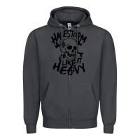 Smoke Skull I like It Heovy Halestorm Zipper Hoodie - artisFamous