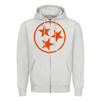 Dove Grey tennessee flag vintage grunge distressed graphic Zipper Hoodie - artisFamous