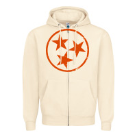 Sandshell tennessee flag vintage grunge distressed graphic Zipper Hoodie - artisFamous