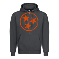 Smoke tennessee flag vintage grunge distressed graphic Zipper Hoodie - artisFamous