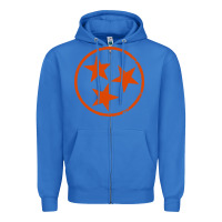 True Royal tennessee flag vintage grunge distressed graphic Zipper Hoodie - artisFamous