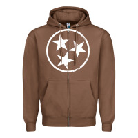 Chestnut tennessee flag vintage grunge distressed graphic Zipper Hoodie - artisFamous