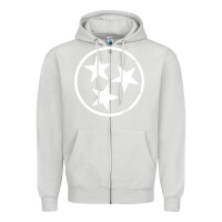 Dove Grey tennessee flag vintage grunge distressed graphic Zipper Hoodie - artisFamous