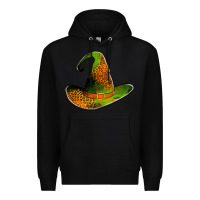 Black leopard witch hat Premium Hoodie - Jasminsmagicworld