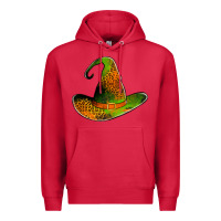 Cardinal leopard witch hat Premium Hoodie - Jasminsmagicworld