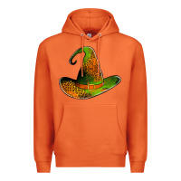 Leopard Witch Hat Premium Hoodie | Teevron