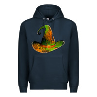 Navy leopard witch hat Premium Hoodie - Jasminsmagicworld