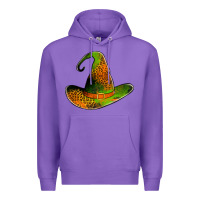 Purple leopard witch hat Premium Hoodie - Jasminsmagicworld