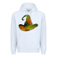 White leopard witch hat Premium Hoodie - Jasminsmagicworld