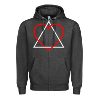 Charcoal Heather the adoption symbol Zipper Hoodie - artisFamous