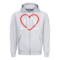 Heather Grey the adoption symbol Zipper Hoodie - artisFamous