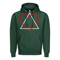 Sports Green the adoption symbol Zipper Hoodie - artisFamous