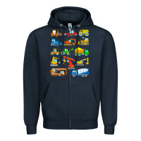 Construction Excavator Shirt For Boys Girls Men And Women T Shirt Zipper Hoodie | Teevron