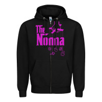Black the nonna! italy grandmother baby hang toys Zipper Hoodie - artisFamous