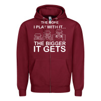 Burgundy cool the more i play with it...the bigger it gets men women t shirt Zipper Hoodie - artisFamous