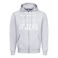 Heather Grey cool the more i play with it...the bigger it gets men women t shirt Zipper Hoodie - artisFamous