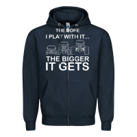 Navy cool the more i play with it...the bigger it gets men women t shirt Zipper Hoodie - artisFamous