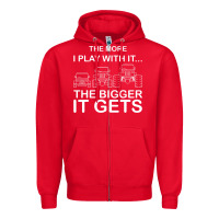 Red cool the more i play with it...the bigger it gets men women t shirt Zipper Hoodie - artisFamous